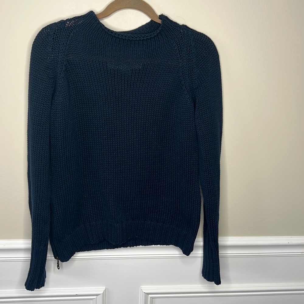 Ever chunky knit blue sweater Medium